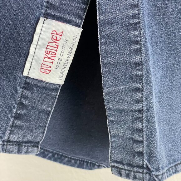 Vintage Quicksilver Mens Large Salt Water Denim Long Sleeve Button Up Shirt - Picture 4 of 9